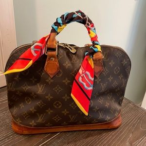 Louis Vuitton Alba bag , old with repairs , vintage